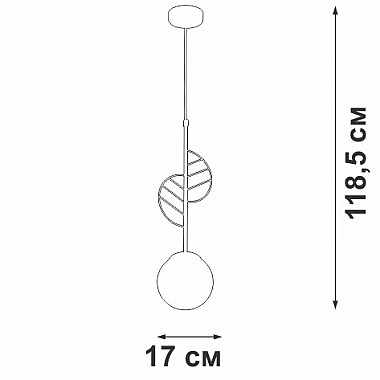 Подвесной светильник V2983-1/1S