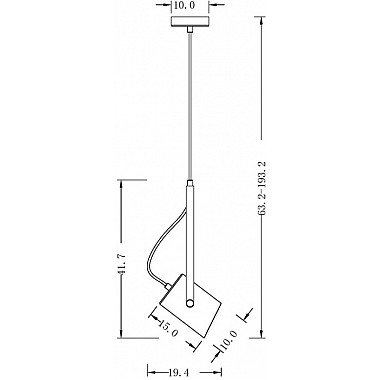 Подвесной светильник Elori FR4004PL-01BBS