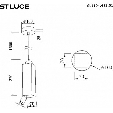 Подвесной светильник Earthy SL1194.413.01
