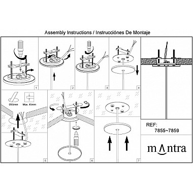 Подвесной светильник Elsa 8246+7856