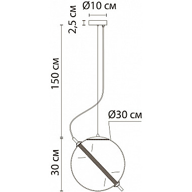 Подвесной светильник Нolly A3230SP-1PB