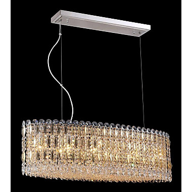 Подвесной светильник Crystal Lux Lirica SP10 L900 Chrome/Gold-Transparent