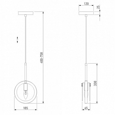 Подвесной светильник Gallo 50121/1 черный