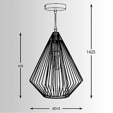 Подвесной светильник Zumaline Grid HP1428