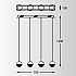 Подвесной светодиодный светильник Zumaline Doris MD1703-4A
