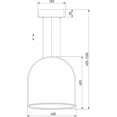 Подвесной светильник Over 90322/1 латунь