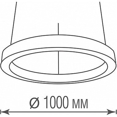 Подвесной светильник Aura DL1000S90NW Black