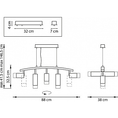 Подвесной светильник Rullo LR7353738621