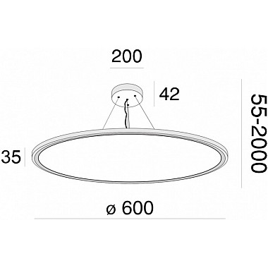 Подвесной светильник Cosmos MOD057PL-L54W4K