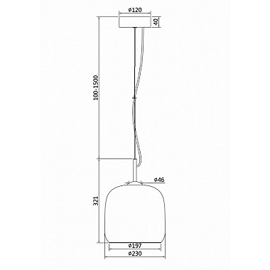 Подвесной светильник Madmen MOD128PL-L6AM