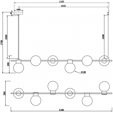 Подвесной светильник Gatsby FR5232PL-06B1