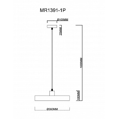 Подвесной светильник Ria MR1391-1P