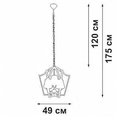 Подвесной светильник V4991-8/3
