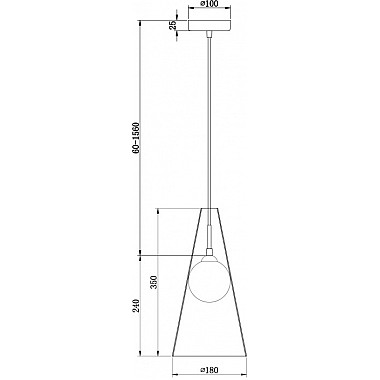 Подвесной светильник Toper FR5389PL-01BS