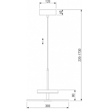 Подвесной светильник Thasos 40342 LED латунь