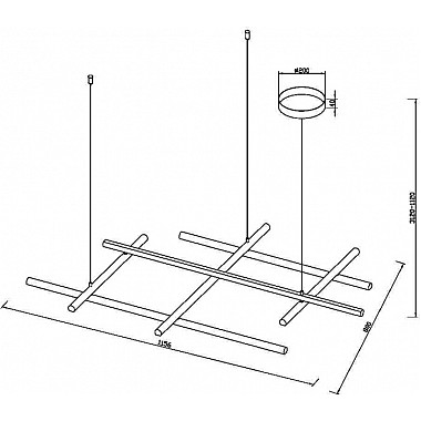 Подвесной светильник Radiance MOD278PL-L86G3K