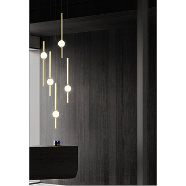 Подвесной светильник MD21001050 MD21001050-1A black/gold