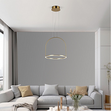 Подвесной светильник Over 90322/1 латунь