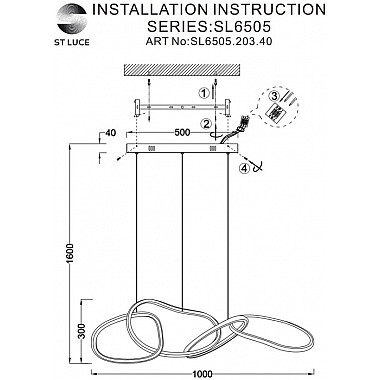 Подвесной светильник Abra SL6505.203.40