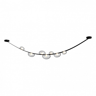 Подвесной светодный светильник Crystal Lux Bosque SP7 L3000 Black/Transparent