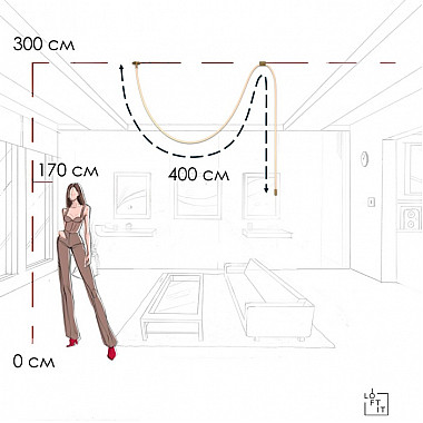Подвесной светильник Thread 10388A Brass
