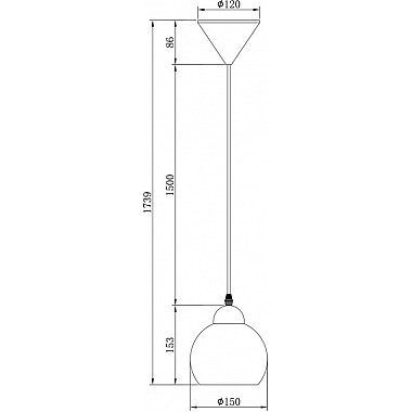 Подвесной светильник Solo 10178/1S White