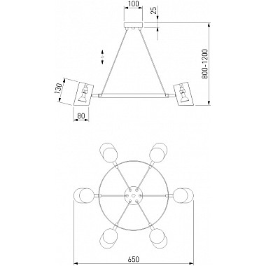 Подвесной светильник Splay 70147/8 белый Smart