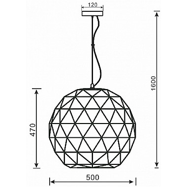 Подвесной светильник Asterope round 342134