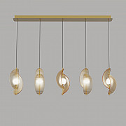 Подвесной светильник MD24030035 MD24030035-5B brass/amber