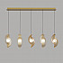 Подвесной светильник MD24030035 MD24030035-5B brass/amber