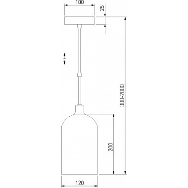 Подвесной светильник Bambola 50357/1 латунь