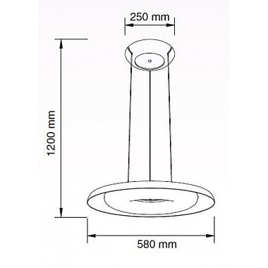 Подвесной светодиодный светильник Horoz Deluxe красный 019-012-0070 HRZ00002271