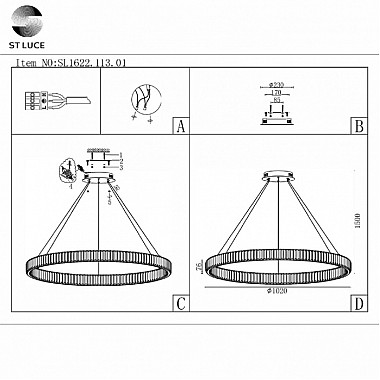 Подвесной светильник Tivoli SL1622.113.01