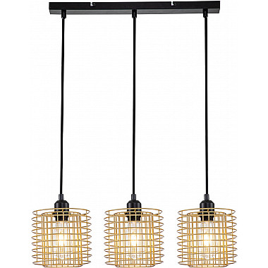 Подвесной светильник Grid 10190/3S Gold