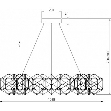 Подвесной светильник Uma 90369/15 черный жемчуг