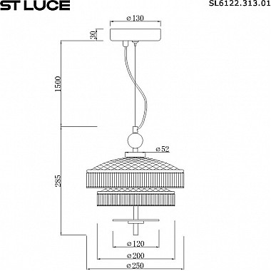 Подвесной светильник Oriental SL6122.313.01