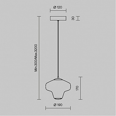 Подвесной светильник Sirocco MOD359PL-L6BS3K1