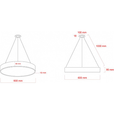 Подвесной светильник SPO-131-B-40K-045