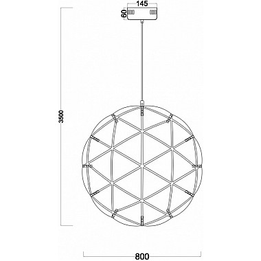Подвесной светильник Amber FR5099PL-L52CH