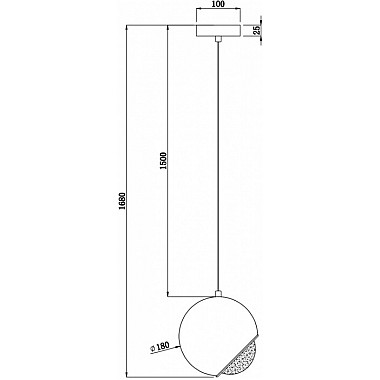 Подвесной светильник Akis P065PL-L7CH3K