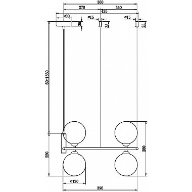 Подвесной светильник Ring MOD013PL-04BS1