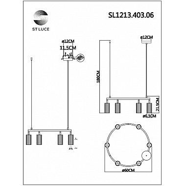 Подвесной светильник Kendo SL1213.403.06