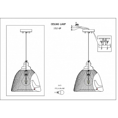 Подвесной светильник Favourite Gabbia 1752-1P