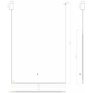Подвесной светильник Maclean A2918SP-1BK