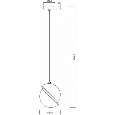 Подвесной светильник Element FR5181PL-01CH