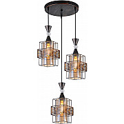 Подвесной светильник 03128-0.9-03 BK+PATINA GOLD