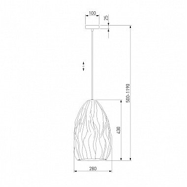 Подвесной светильник Sinki 30186/1 бежевый
