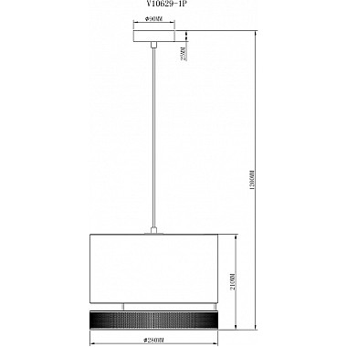 Подвесной светильник Gela V10629-1P