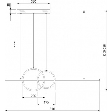 Подвесной светильник Twin 90265/1 черный