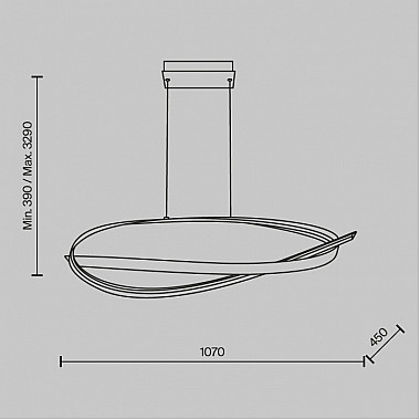Подвесной светильник Plons MOD283PL-L40BS3K